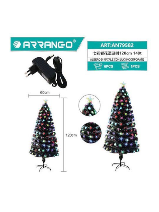 Christmas Tree Decorated 120cm with Fiber Optic Lighting