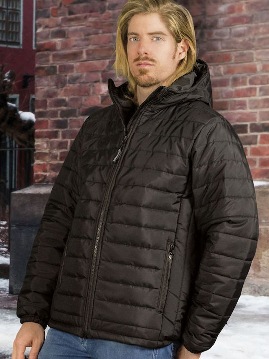 Valento Marcus Arbeitsjacke mit Kapuze Schwarz