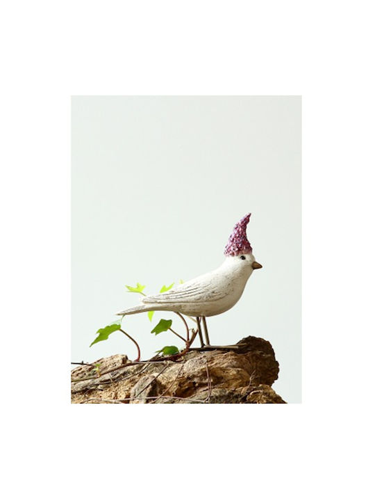 Dekorativ Vogel aus Polyresin 10cm 1Stück