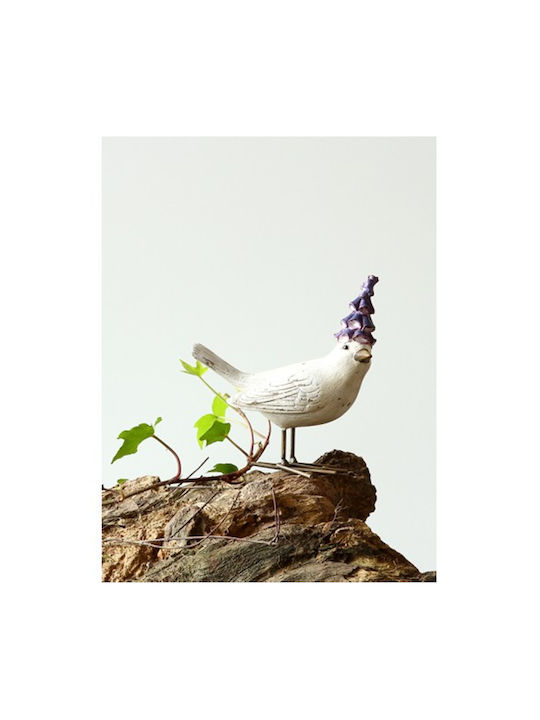 Dekorativ Vogel aus Polyresin 10cm 1Stück