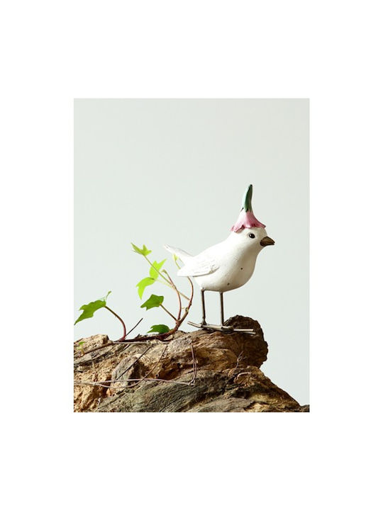 Dekorativ Vogel aus Polyresin 10cm 1Stück