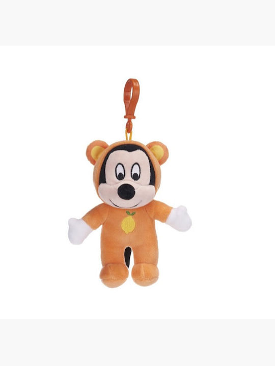Πασχαλινή Λαμπάδα Μπρελόκ Mickey Mouse Πορτοκαλί Φόρμα Λούτρινο 15cm Disney