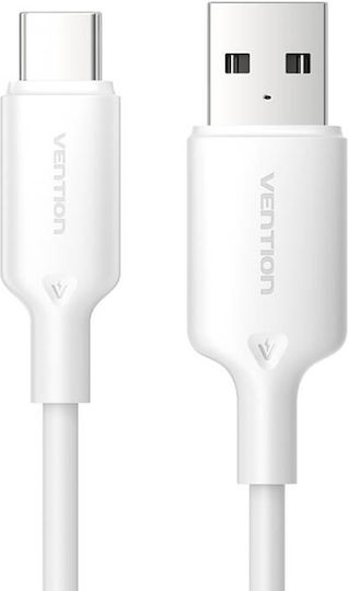 Vention USB Typ-C Kabel USB 2.0 männlich - USB-A 60W Weiß 1m CTQWF
