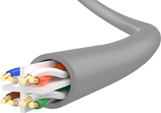 Unitek Cat.6 (Gigabit) Καλώδιο Δικτύου Ethernet 2m Γκρι