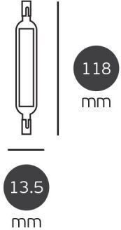 VK Lighting Bec LED 10W pentru Soclu R7S Alb rece