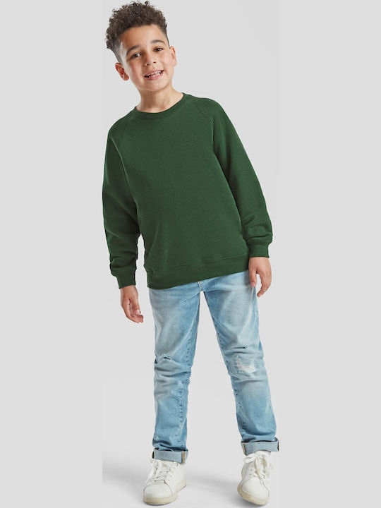 Fruit of the Loom Детски Суичър Bottle Green