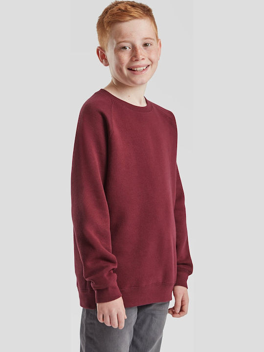 Fruit of the Loom Kinder-Sweatshirt Burgundy