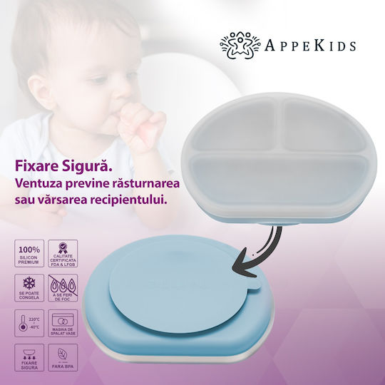 AppeKids din silicon Turcoaz