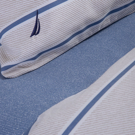 Nef-Nef Homeware Set Doppel 4Stück 200x270cm Nautica Ocean Ocean Denim