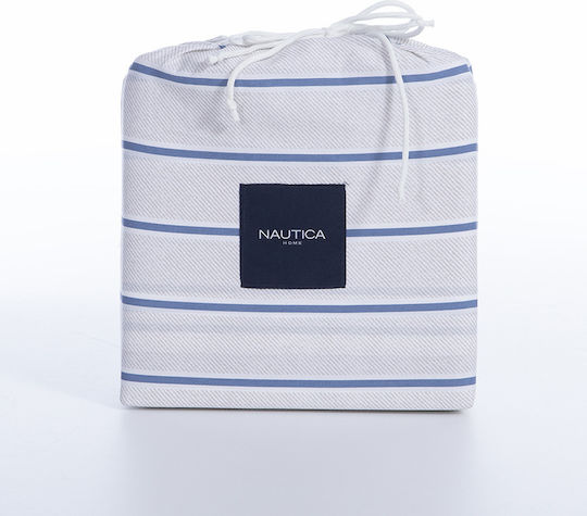 Nef-Nef Homeware Сет Чаршафи Двойни 200x270см. Nautica Ocean Ocean Denim 4бр