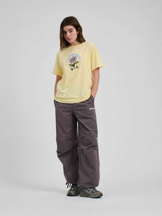 Women's Blouse Cotton Floral Yellow