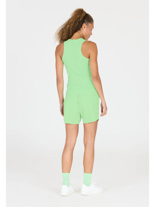 Women's Athletic Blouse Sleeveless Fast Drying Green