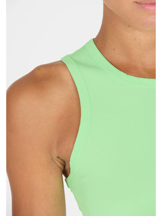 Women's Athletic Blouse Sleeveless Fast Drying Green
