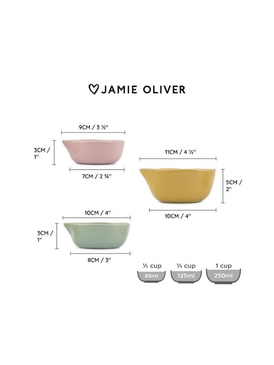Jamie Oliver Lunchbox Kunststoff 11x10cm 3Stück
