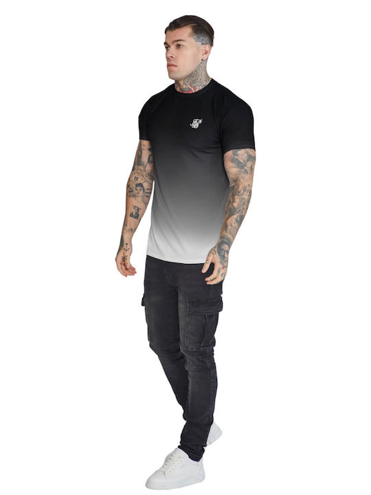Siksilk Fade T-shirt Black White Ss-26825