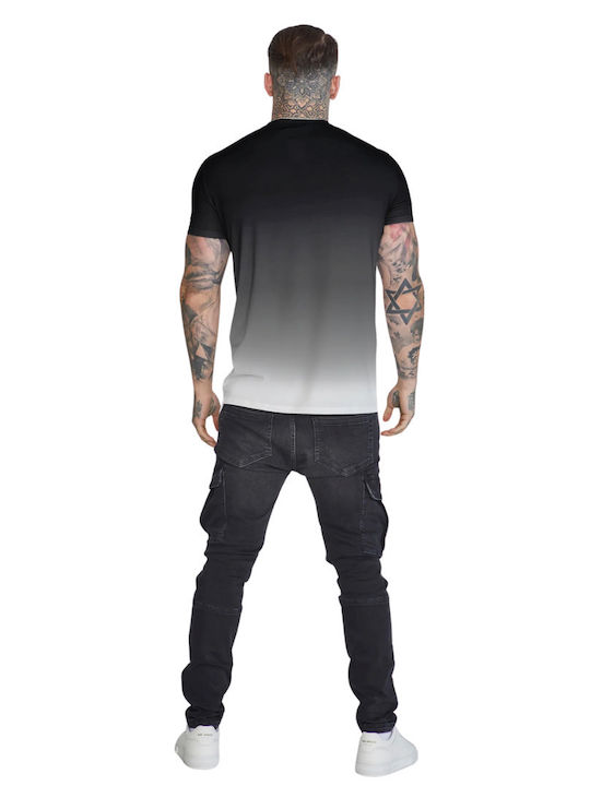 Siksilk Fade T-shirt Black White Ss-26825