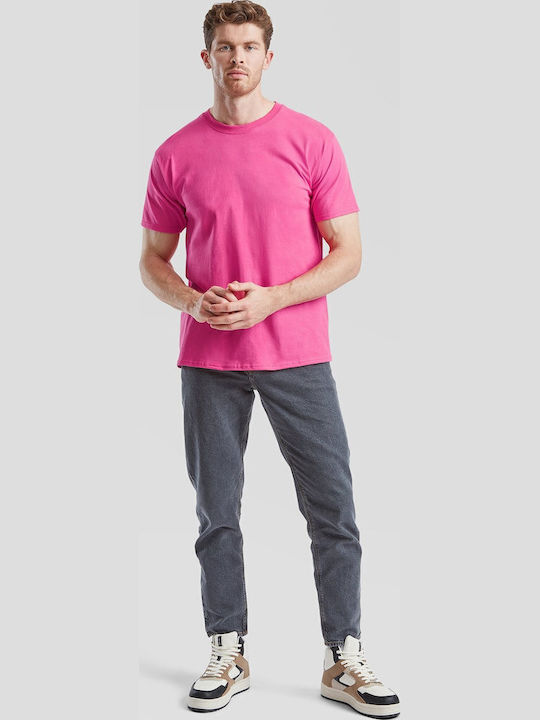 Herren Valueweight T-Shirt Fuchsia Größe 2XL