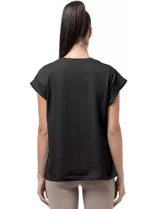 Damen Bluse Baumwolle Schwarz