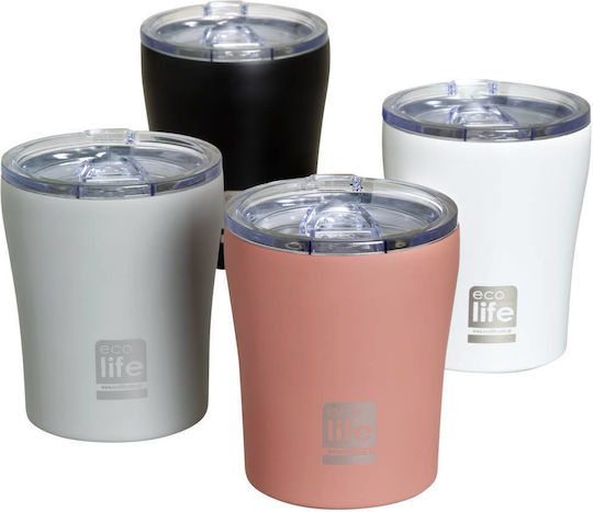Ecolife Ποτήρι Θερμός Ανοξείδωτο / Αλουμίνιο BPA Free 300ml ΑΣΠΡΟ
