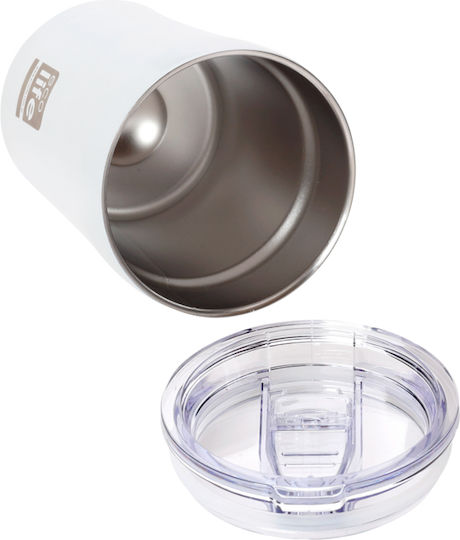 Ecolife Ποτήρι Θερμός Ανοξείδωτο / Αλουμίνιο BPA Free 300ml ΑΣΠΡΟ