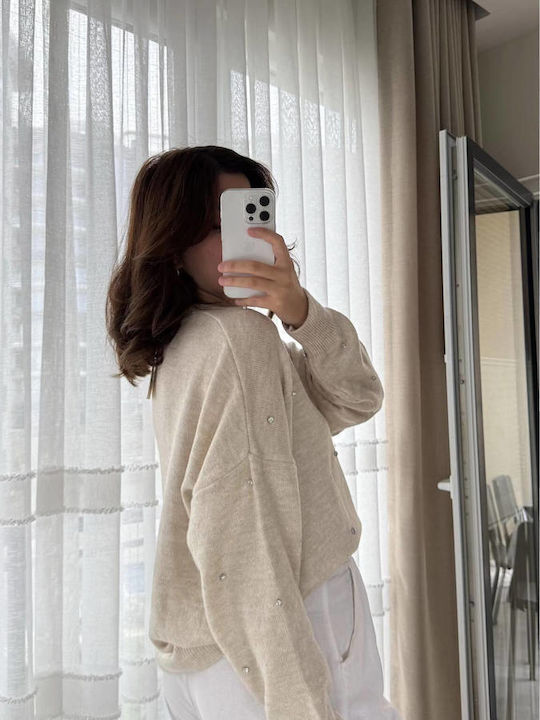 Damen Pullover Ecru