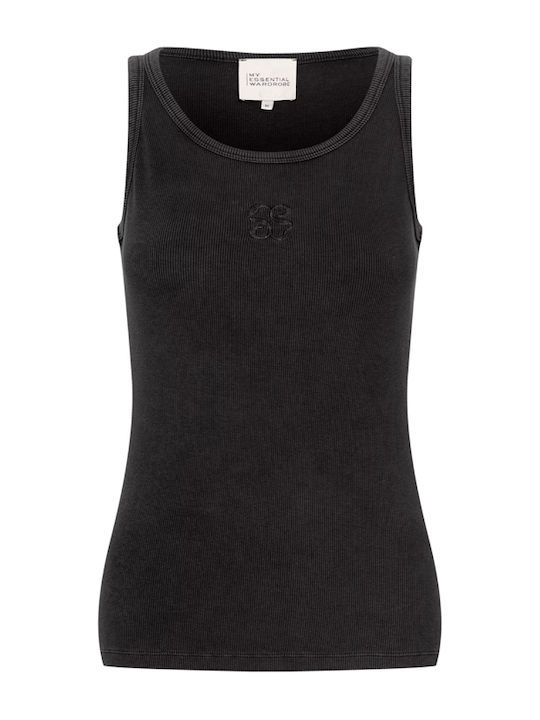 Women's Blouse Cotton Sleeveless Black
