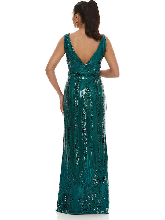 Maxi Evening Dress Green