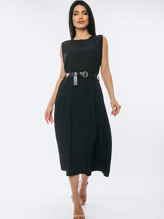 Midi Φόρεμα Μαύρο