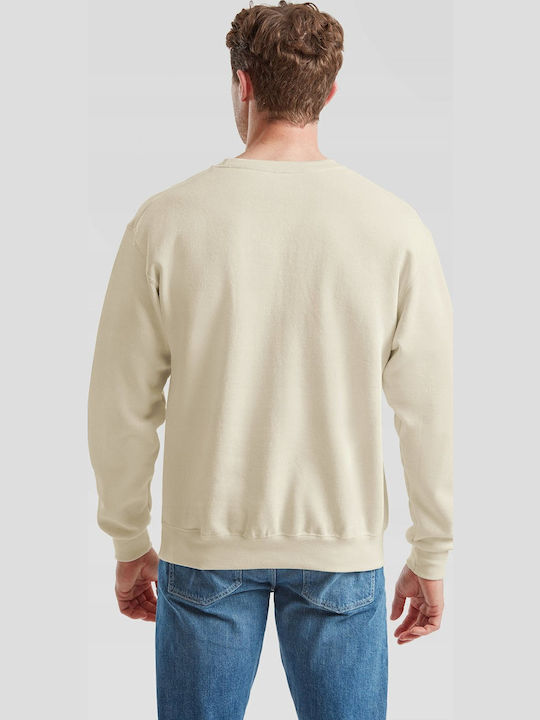 Men's Set-in Sweatshirt Natural Size 2xl