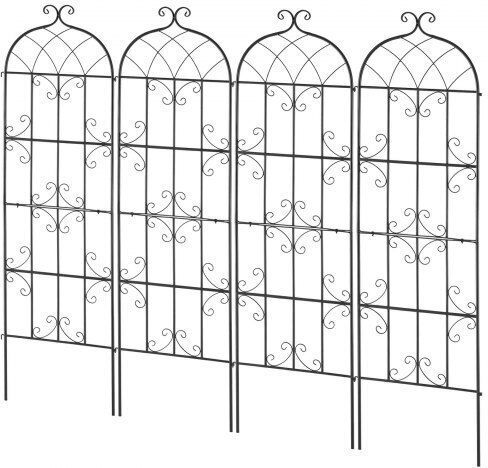 Vevor Set of 4 Metal Climbing Plant Supports 71x20 In Rust Resistant Hpjhx4jth71wyjpt6v0