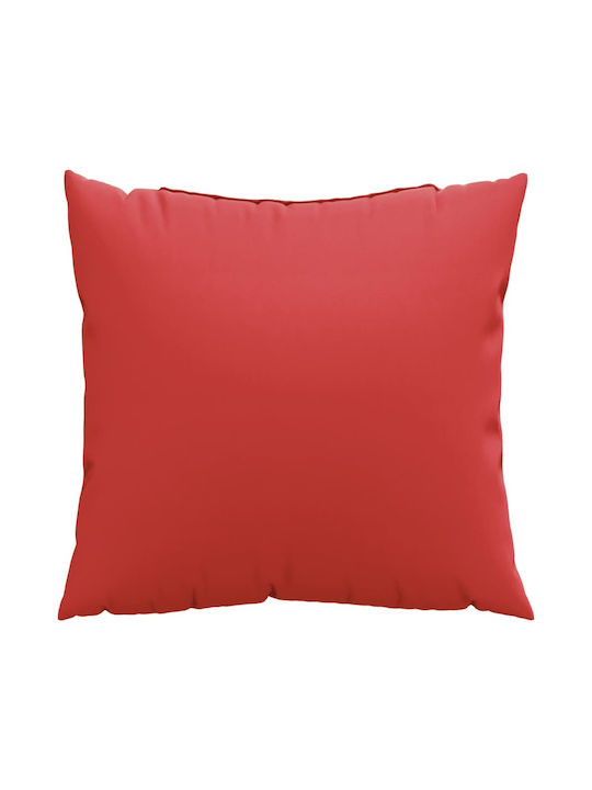 vidaXL Waterproof Garden Chair Cushion Red 4 Pieces 60x60cm