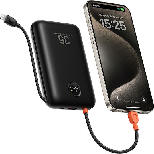 Veger W2068 Power Bank 20000mAh 35W cu Port USB-A și Port USB-C Livrarea energiei / Quick Charge 3.0 Negru