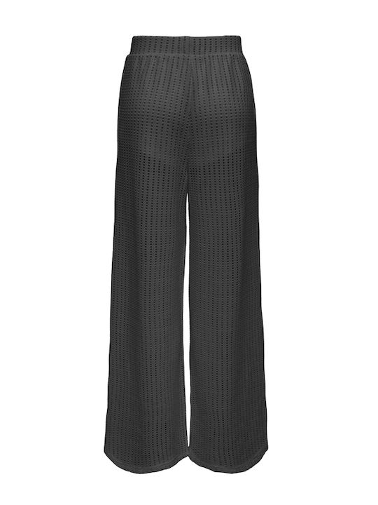 Only Damen Stoff Hose Straight Black