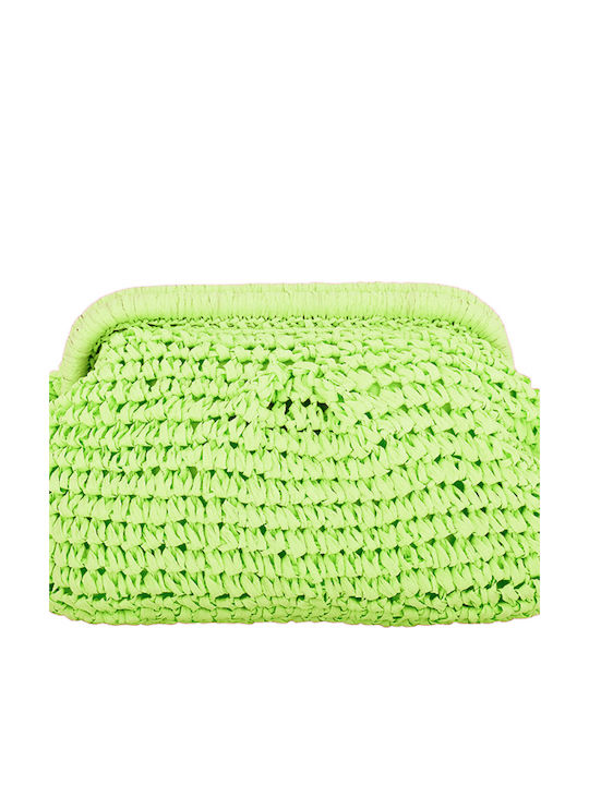 Boho Chic Πλεκτό Τσαντάκι Πράσινο Lime