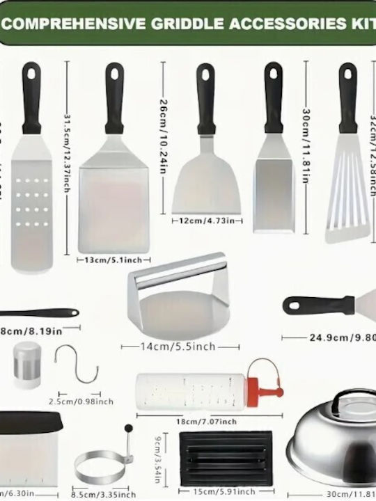 Σετ Εργαλείων Bbq 34 Τεμ