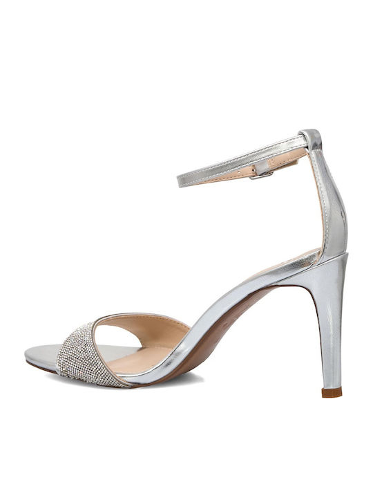Rebeca Sandalen mit Strass Silber