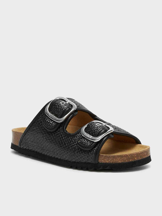 Noelle Sandale Casual Damă Din Piele Negru