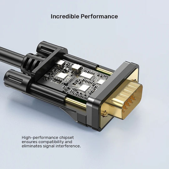 Unitek HDMI Cable Male - VGA Male 2m Black