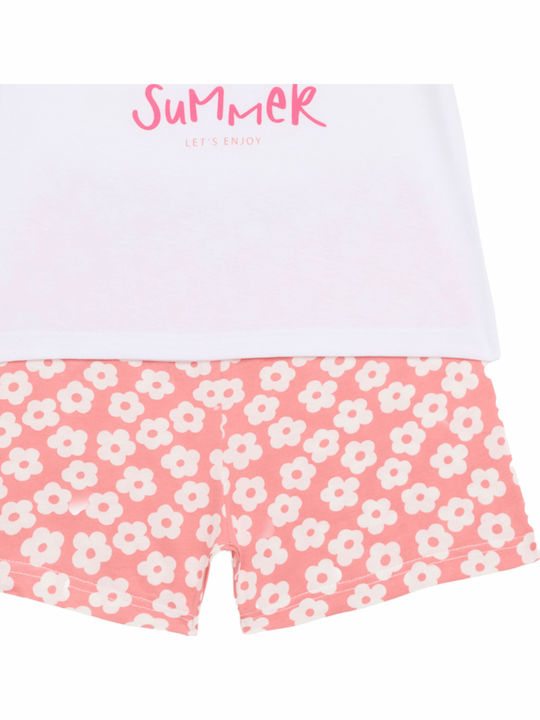 Pretty Baby Kinder Schlafanzug Sommerlich white