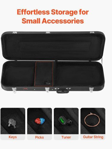 Vevor Waterproof Suitcase Bass Padded Black