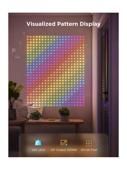 Lights LED 2m. x 150cm Multicolor type Curtain 1pcs
