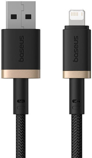 Baseus Dura USB-A to Lightning Cable 18W Μαύρο 1m (P10377801U01-00)