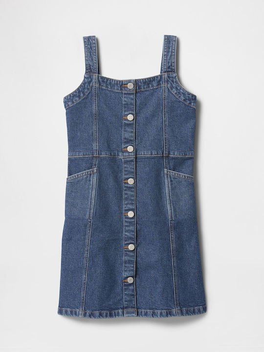 Rochie pentru Copii Fără mâneci Denim Albastru