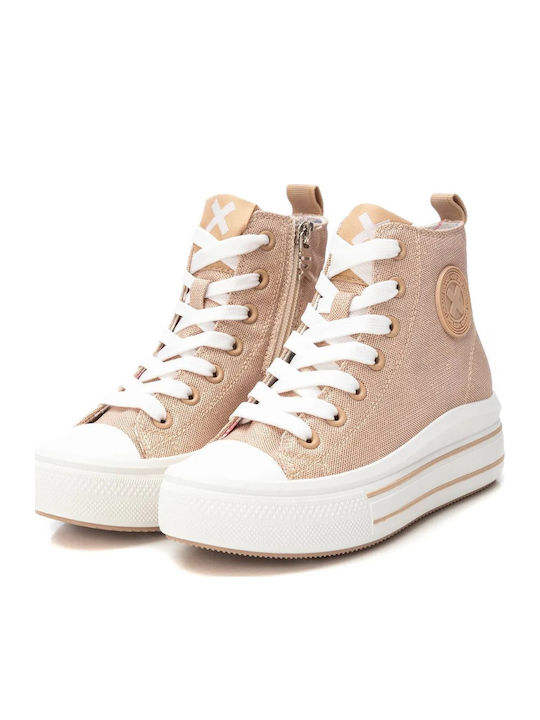 Kinder Sneakers Hoch Beige