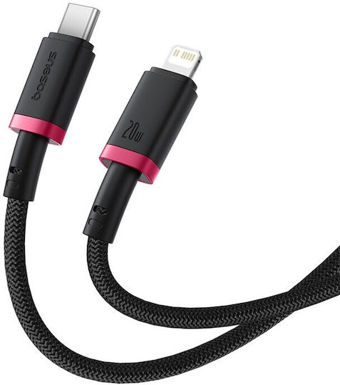 Baseus Dura Braided USB-C to Lightning Cable 20W Μαύρο 1m (P10377800U01-01)