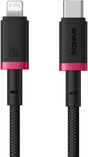 Baseus Dura Braided USB-C to Lightning Cable 20W Μαύρο 1m (P10377800U01-01)