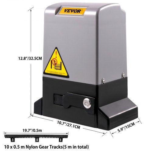 Vevor Σετ Μοτέρ για Συρόμενη Γκαραζόπορτα έως 1800kg