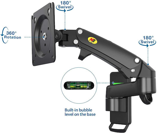 Nbmounts F150v2 Tv Monitor Wall Mount Dual Arms 10x10