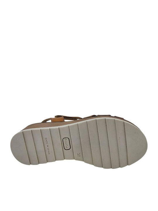 Anatomische Damenplattformen Tabac Braun