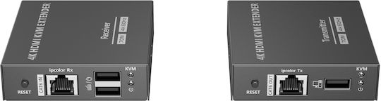 Lenkeng Kvm Hdmi Extender Over Ethernet 4k60hz 70m Loop Ir Lkv565kvm